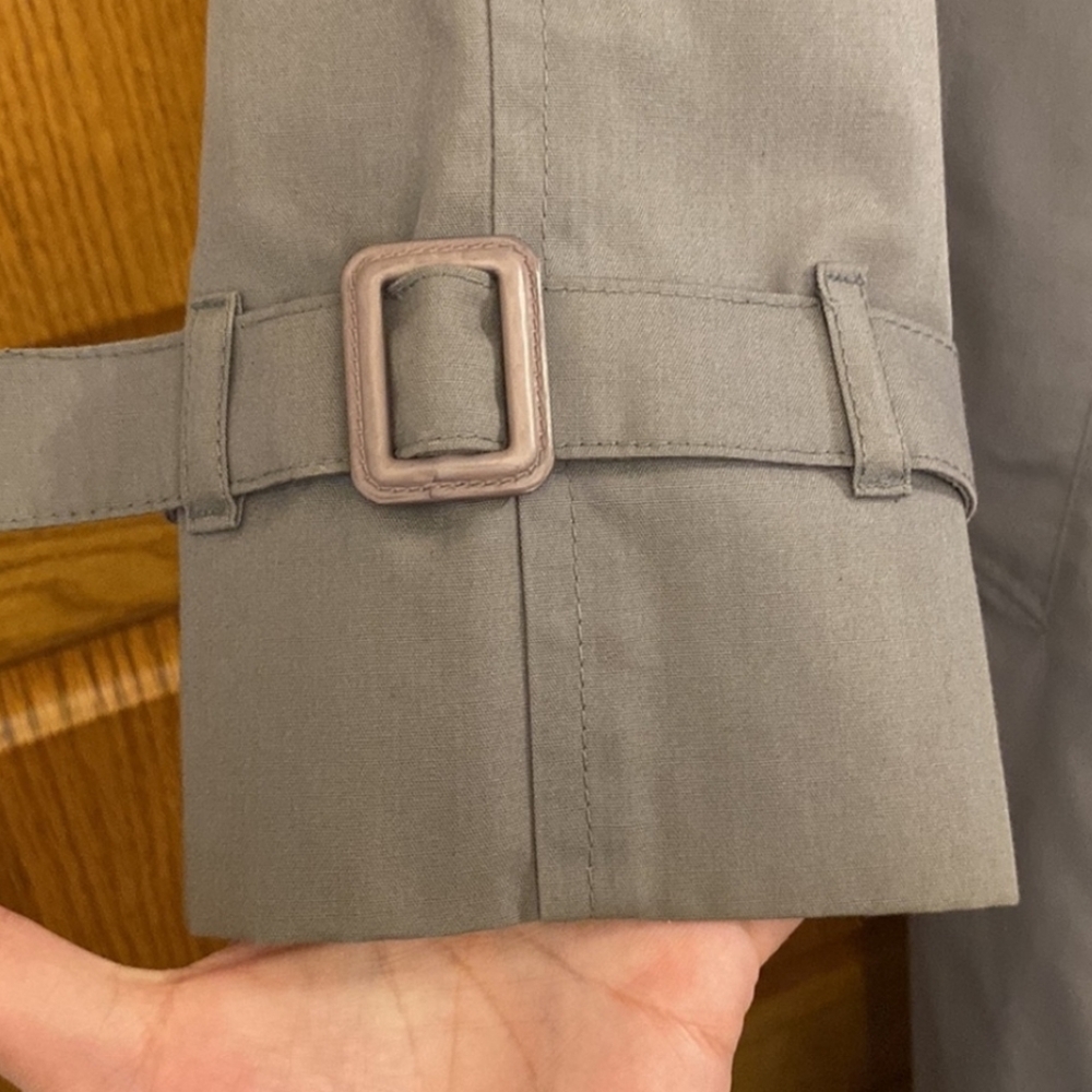 London Fog Grey Trench Coat - Picture 13 of 15